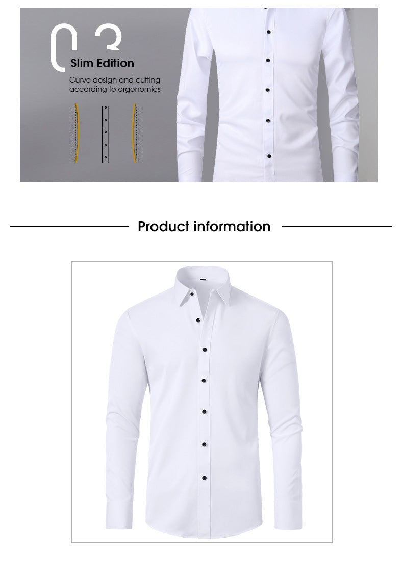 FlexStyle | Camicia Uomo Elasticizzata e Senza Pieghe. Precisione senza Compromessi.