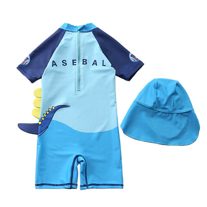 Little Sunfish | Costume da Bagno per Neonati con Cappello Solare UPF 50+